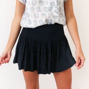 KOCH Erica Skirt - Navy Python Pattern - Size SMALL